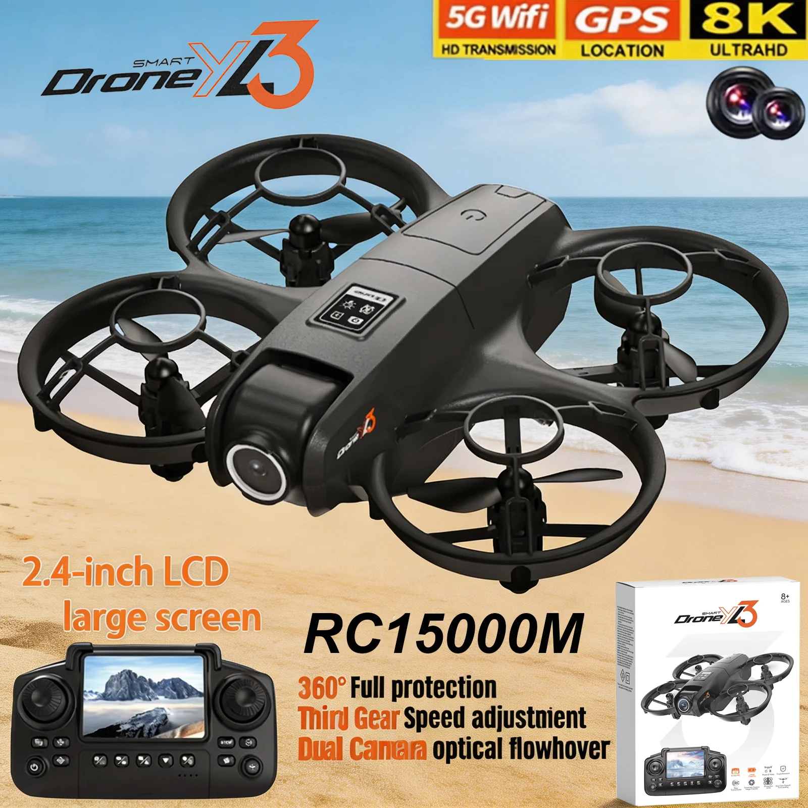 Drone Kit Professional - Yeni YL3 RC Drone 8K 1080P